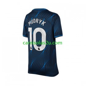 Camisolas de futebol Chelsea Mykhaylo Mudryk 10 Equipamento Alternativa 2023/24 Manga Curta
